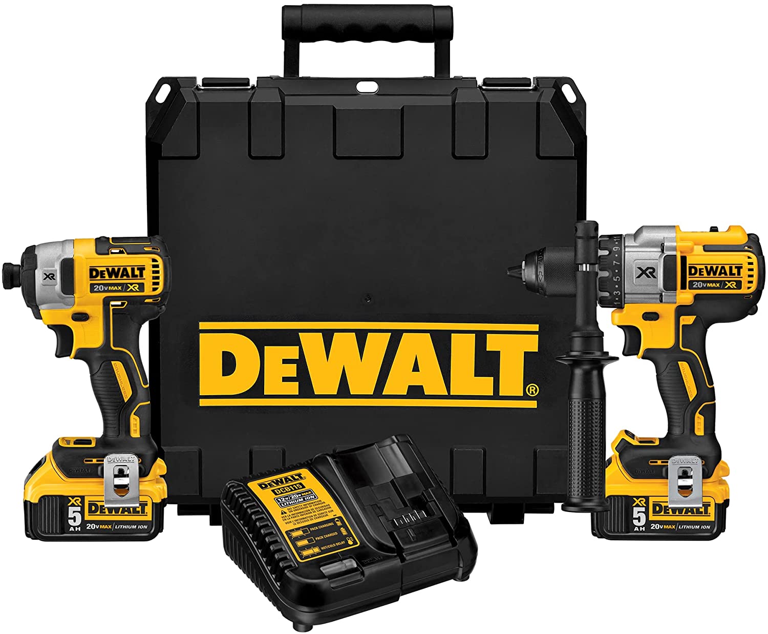 DEWALT 20V MAX* XR Cordless Drill Combo Kit, Brushless, 5.0-Ah, 2-Tool (DCK299P2) - Image 3