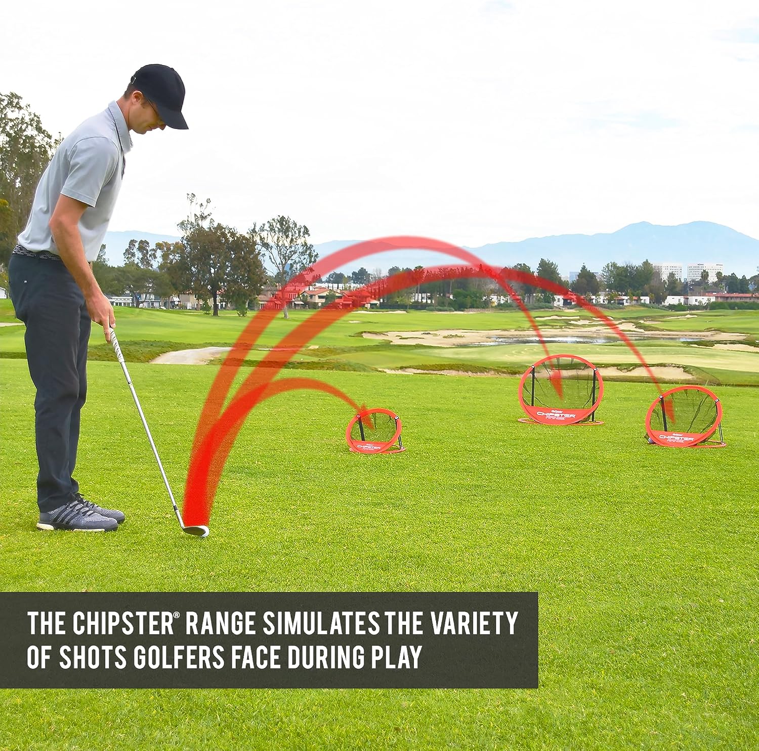 GoSports Chipster Golf Chipping Pop Up Practice Ne - Image 2